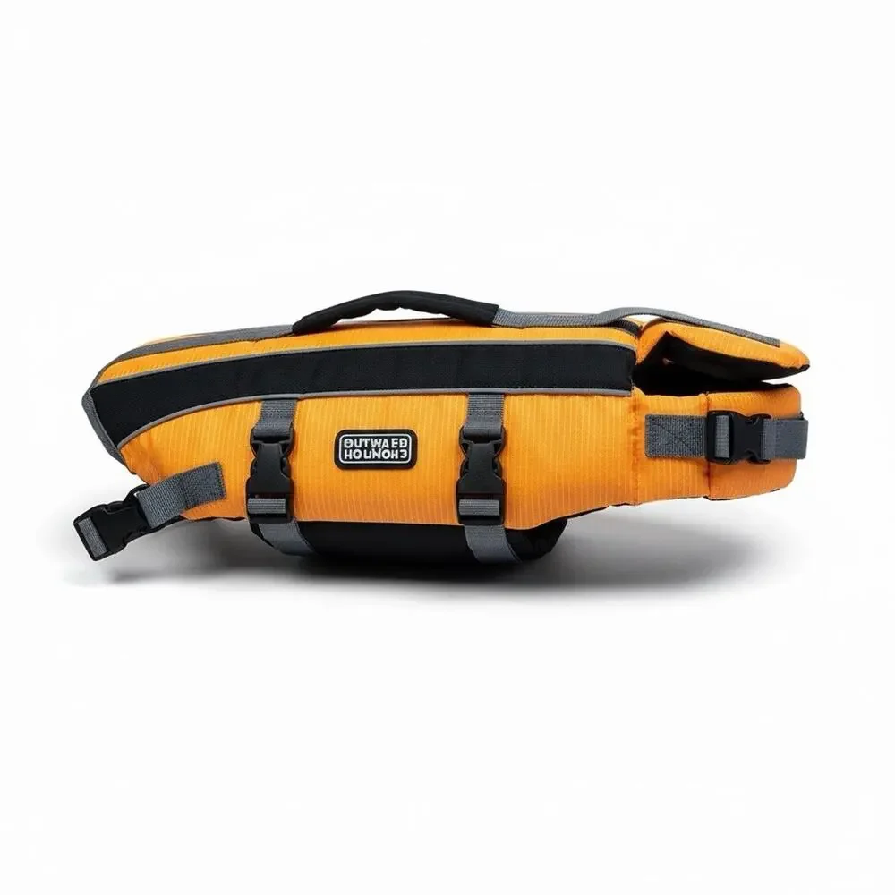OUTWARD HOUND Small Dog Life Jacket RIPSTOP WITH RESCUE HANDLE ORANGE